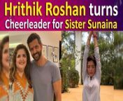 The bond between Bollywood heartthrob Hrithik Roshan and his sister, Sunaina Roshan, is evident through their close-knit relationship, as portrayed on their social media platforms. Recently, Hrithik shared his happiness by reposting one of Sunaina&#39;s posts, highlighting the special connection they share as siblings.&#60;br/&#62;&#60;br/&#62;#HrithikRoshan #fitness #gym #fitnessmotivation #healthy #HrithikRoshangf #viralvideo #entertainment #trending