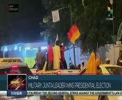 Chad&#39;s transitional president and leader of the military junta, General Mahamat Idriss Déby Itno, won last Monday&#39;s presidential election, according to provisional results published Thursday by the National Agency for Electoral Management (ANGE). teleSUR