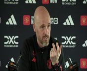 Manchester United boss Erik Ten Hag admits his side have to be at their best to get anything from their Premier League clash with Arsenal&#60;br/&#62;Carrington, Manchester, UK