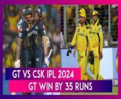 Gujarat Titans defeated Chennai Super Kings by 35 runs to secure their fifth win of the IPL 2024. Defending 232 runs, GT restricted CSK to 196/8.&#60;br/&#62;