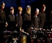 Wollongong High School of the Performing Arts&#39; percussion ensemble perform at Sydney Town Hall on Thursday.