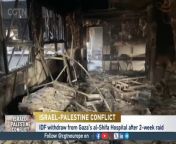 The #Israeli military has withdrawn from #Gaza’s al-Shifa Hospital after a two-week operation in the region.&#60;br/&#62;&#60;br/&#62;The Palestine Red Crescent Society has said departments at al-Shifa Hospital were “set on fire”, and bodies of “executed” civilians are lying around the complex. #alshifahospital #palestine