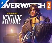 Overwatch 2 - Venture Gameplay Trailer &#124; PS5 &amp; PS4 Games&#60;br/&#62;&#60;br/&#62;Our newest Damage Hero is here and they’re ready to break new ground! &#60;br/&#62;&#60;br/&#62;Venture makes their official debut in Overwatch® 2 Season 10 on April 16, but you can try them out in their limited-time trial Mar 28 through Mar 31.&#60;br/&#62;&#60;br/&#62;#ps5 #ps5games #ps4 #ps4games #overwatch2