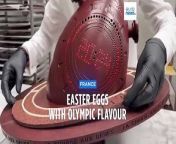 Top chocolatier Nicolas Cloiseau has unveiled his Easter collection paying homage to the upcoming Olympic games.