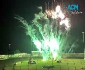Watch: Some of the fireworks display from the 2024 Easter Sprintcar Trail