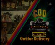 In this chapter (2), Gokul finds a taxi which has an important thing inside its dickey. Red, Green, Blue and Yellow are also looking for the thing.&#60;br/&#62;&#60;br/&#62;COD is a story about a jobless artist who hijacks an abandoned taxi.&#60;br/&#62;His mission is to deliver the taxi and get some Cash on Delivery.&#60;br/&#62;A Passion Movies presentation.&#60;br/&#62;&#60;br/&#62;Watch Other Chapters - &#60;br/&#62;Chapter 1&#60;br/&#62;https://youtu.be/d-uMDPR064k&#60;br/&#62;&#60;br/&#62;Chapter 3 &#60;br/&#62;https://youtu.be/BDLNBsqpxLU&#60;br/&#62;&#60;br/&#62;Chapter 4 :&#60;br/&#62;https://youtu.be/b5o923Xt5JE&#60;br/&#62;&#60;br/&#62;Chapter 5 :&#60;br/&#62;https://youtu.be/VhbjXR5kOYY&#60;br/&#62;&#60;br/&#62;Chapter 6 :&#60;br/&#62;https://youtu.be/tRoIJu2iRBI&#60;br/&#62;&#60;br/&#62;COD Official Trailer : https://youtu.be/amem6pexYLE&#60;br/&#62;_________________________________________________________________________________________&#60;br/&#62;Songs - &#60;br/&#62;Dil Ki Gehrayion Se - https://youtu.be/B7wAwybpdjQ&#60;br/&#62;&#60;br/&#62;Remember :- https://youtu.be/r-v3wgS2Lt4&#60;br/&#62;&#60;br/&#62;♪Stream the Full Song Here♪:-&#60;br/&#62;►Hungama:- https://bit.ly/3dJUHla&#60;br/&#62;►Gaana:- https://gaana.com/album/cod-hindi&#60;br/&#62;►JioSaavn:- https://bit.ly/3jQUNLt&#60;br/&#62;►Spotify:- https://spoti.fi/3wqwt60&#60;br/&#62;►Amazon Music:- https://amzn.to/2SV87DG&#60;br/&#62;►Apple Music:- https://apple.co/3AvLuGO&#60;br/&#62;►Tidal:- https://bit.ly/3AwbLVf&#60;br/&#62;►Youtube Music:- https://bit.ly/3hjCRr7&#60;br/&#62;►Amazon Store:- https://amzn.to/3ypfkuG&#60;br/&#62;►iTunes:- https://apple.co/3ysPNAI&#60;br/&#62;__________________________________________________________________________________________&#60;br/&#62;&#60;br/&#62;Credits:&#60;br/&#62;Written and Directed: Robert Megha&#60;br/&#62;Produced: Satish Samudre&#60;br/&#62;Playback Singers: Asha Bhosale, Kunal Ganjawala and Kalpana Patowary&#60;br/&#62;Music and Lyrics: S.D Pant&#60;br/&#62;BG Score: Saikat Sengupta &#60;br/&#62;Cinematography: Siva Rao &#60;br/&#62;Co-Director&amp; Co- Writer: Pradeep Kumar Verma&#60;br/&#62;Production Manager: Navneet Verma&#60;br/&#62;Editor: Siddesh Prabhu&#60;br/&#62;Creative Producer: Yogesh Dagwar&#60;br/&#62;Associate Director: Satish Mishra&#60;br/&#62;Chief AD: Bhavesh Satwane&#60;br/&#62;AD: Prashant Shejwal, Tejal Choudhary, Vimal Comfort.&#60;br/&#62;PostProduction Studio: Eye Focus&#60;br/&#62;VFx By - Pradeep Kumar Verma &#60;br/&#62;&#60;br/&#62;Casts:&#60;br/&#62;Jatin Negi&#60;br/&#62;Preeti Choudhury&#60;br/&#62;Vikrant Khaire&#60;br/&#62;Arjun Gopal Marwal&#60;br/&#62;Devendra Bhagat&#60;br/&#62;Deepak Ogale&#60;br/&#62;Vaibhav Kumbhar&#60;br/&#62;Sanjiv Landage&#60;br/&#62;Naveen Sequeira&#60;br/&#62;Omi Kashyap &#60;br/&#62;Amrish Majumdar&#60;br/&#62;Amar Dixit&#60;br/&#62;Christopher R. Watson&#60;br/&#62;Kajal Singh&#60;br/&#62;&#60;br/&#62;_________________________________&#60;br/&#62;Enjoy &amp; stay connected with us!&#60;br/&#62; Subscribe to Passion Movies : https://www.youtube.com/channel/UC9eK...&#60;br/&#62; Like us on Facebook: https://www.facebook.com/CashOnDelive...&#60;br/&#62; Follow us on Instagram: https://www.instagram.com/cod_film/&#60;br/&#62;Chapter 2 &#124; Out For Delivery&#60;br/&#62;#COD #CODOriginalSeries #NewSeason #NewChapter2 #OfficialTrailer #PassionMoviesVideo #WebSeries #hindi #comedy &#60;br/&#62;© Passion Movies Pvt. Ltd.&#60;br/&#62;,&amp;&#60;br/&#62;#trending