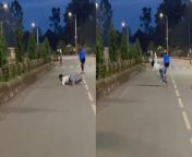 If you want to learn how to shake off an embarrassing skate fall as if it&#39;s no big deal, then Naod Damene is your guy!&#60;br/&#62;&#60;br/&#62;This funny clip features Naod cruising the streets of Wolaita Soddo, Ethiopia on his skateboard. Out of the blue, he crashes to the ground, only to get up right away and smile at his buddy recording him on their headcam. &#60;br/&#62;&#60;br/&#62;&#92;
