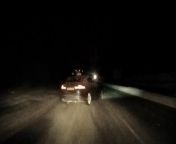 A reckless driver was caught on a dashcam spinning out of control on icy roads and only just missing oncoming traffic during the early morning rush hour.&#60;br/&#62;&#60;br/&#62;The footage shows the two lanes of traffic with one driver trying to overtake on the outside lane on the A322 towards the M3. The car speedily joins the dual carriageway and loses control, going side to side before mounting the central reservation and into oncoming traffic.&#60;br/&#62;&#60;br/&#62;The car narrowly avoids getting hit by an array of oncoming drivers before it finally comes to a halt.&#60;br/&#62;Mechanical engineer Stephen Stanbury, 35, captured the moment on the way to his work.