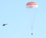 The capsule from the Russian Soyuz MS-22 spacecraft that suffered a coolant leak in space landed in Kazakhstan about 2 hours after undocking from the International Space Station.&#60;br/&#62;&#60;br/&#62;Credit: Rosmosmos &#124; edited by Space.com&#39;s Steve Spaleta&#60;br/&#62;&#60;br/&#62;Music: Migratory Birds by Curved Mirror / courtesy of Epidemic Sound