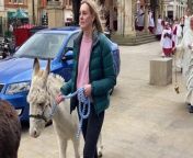 The Palm Sunday procession in Peterborough from procession