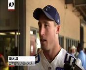 Members of the Dallas Cowboys visited a Salvation Army depot in Dallas on Thursday to help unload Cowboys merchandise which will be used to assist the victims of Hurricane Harvey.