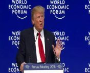 President Donald Trump told the World Economic Forum in Davos, Switzerland that his administration is taking measures to promote security for American allies around the globe, saying &#92;