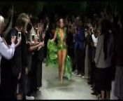 Jennifer Lopez won Milan Fashion Week, when she emerged on the Versace runway wearing a version of the jungle dress that nearly broke the internet almost 20 years ago.