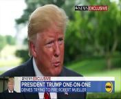 In an exclusive interview with ABC News Chief Anchor George Stephanopoulos, Trump said Mueller&#39;s team &#92;
