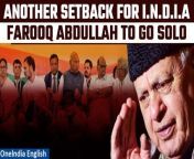 In a significant blow to the Opposition INDIA bloc, National Conference President Farooq Abdullah announced on Thursday that his party would independently contest all seats in the upcoming Lok Sabha elections. While indicating a potential future re-entry into the BJP-led NDA, Abdullah dismissed the possibility of forming alliances with other opposition parties. The National Conference&#39;s decision to go solo in the polls follows similar moves by Mamata Banerjee&#39;s TMC and Arvind Kejriwal&#39;s AAP, underscoring a growing internal divide within the coalition of 28 parties led by the INDIA bloc. Abdullah emphasised the party&#39;s firm stance on contesting elections based on its own merits, leaving no room for ambiguity. &#60;br/&#62; &#60;br/&#62;#farooqabdullah #INDIAAllianceBreaks #NationalConference #loksabhaelection2024 #jammukashmirelection #ndavsindia&#60;br/&#62; &#60;br/&#62;#ndavsindiaalliance #bjp #bjpnews #bjpvscongress #congress #nationalconference&#60;br/&#62; &#60;br/&#62;#jammukashmirnews #latestnews #breakingnews&#60;br/&#62;~PR.152~ED.103~