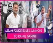 The Crime Investigation Department (CID) of the Assam Police have issued summons to Rahul Gandhi and 10 other Congress leaders, reported IANS. The summons has been issued for causing damage to public property during the Bharat Jodo Nyay Yatra in Assam. They have been asked to appear before the CID officers on February 23 in Guwahati, reported IANS. An official told IANS that summons was issued on February 19 under section 41 A (3) of Code of Criminal Procedure (CrPC). Watch the video to know more.&#60;br/&#62;