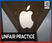 EU fines Apple &#36;2B for hindering music competition&#60;br/&#62;&#60;br/&#62;The European Union (EU) fines Apple &#36;2 billion for unfairly promoting its own music streaming service over rivals like Spotify, by blocking them from informing users about cheaper subscription options outside of iPhone apps. This violated competition rules and deprived millions of European consumers of their freedom to choose where and how to buy music subscriptions.&#60;br/&#62;&#60;br/&#62;Photos by AP &#60;br/&#62;&#60;br/&#62;Subscribe to The Manila Times Channel - https://tmt.ph/YTSubscribe &#60;br/&#62;Visit our website at https://www.manilatimes.net &#60;br/&#62; &#60;br/&#62;Follow us: &#60;br/&#62;Facebook - https://tmt.ph/facebook &#60;br/&#62;Instagram - https://tmt.ph/instagram &#60;br/&#62;Twitter - https://tmt.ph/twitter &#60;br/&#62;DailyMotion - https://tmt.ph/dailymotion &#60;br/&#62; &#60;br/&#62;Subscribe to our Digital Edition - https://tmt.ph/digital &#60;br/&#62; &#60;br/&#62;Check out our Podcasts: &#60;br/&#62;Spotify - https://tmt.ph/spotify &#60;br/&#62;Apple Podcasts - https://tmt.ph/applepodcasts &#60;br/&#62;Amazon Music - https://tmt.ph/amazonmusic &#60;br/&#62;Deezer: https://tmt.ph/deezer &#60;br/&#62;Tune In: https://tmt.ph/tunein&#60;br/&#62; &#60;br/&#62;#TheManilaTimes &#60;br/&#62;#worldnews &#60;br/&#62;#apple &#60;br/&#62;#spotify