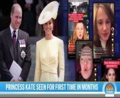 Kate Middleton seen in public for the first time in months from movi seen