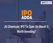 India&#39;s largest #zinc oxide manufacturer, #JGChemicals&#39; Rs 251 crore #IPO to open on March 5. Should you invest?&#60;br/&#62;&#60;br/&#62;&#60;br/&#62;Watch Sajeet Manghat in conversation with MD and CEO Anirudh Jhunjhunwala and CFO Anuj Jhunjhunwala.&#60;br/&#62;&#60;br/&#62;&#60;br/&#62;Read more: https://bit.ly/3P2YFrJ&#60;br/&#62;&#60;br/&#62;