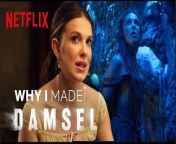 Millie Bobby Brown shares why she produced and starred as Elodie in Damsel, an action-adventure movie that turns fairy tale tropes on their heads and shows a new side of Millie.