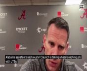 Alabama basketball assistant coach Austin Claunch was named the new head coach of UTSA, but Nate Oats says he will stay with the Crimson Tide through its NCAA Tournament run.