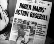 1962 Roger Maris Action baseball game TV commercial. &#60;br/&#62;&#60;br/&#62;A lot of people HATED him for breaking the record. It was a real athleticaccomplishment, as opposed to the steroid induced home runs, that came from the 1990s era home run record holders (my humble opinion).&#60;br/&#62;&#60;br/&#62;PLEASE click on the FOLLOW button - THANK YOU!&#60;br/&#62;&#60;br/&#62;You might enjoy my still photo gallery, which is made up of POP CULTURE images, that I personally created. I receive a token amount of money per 5 second viewing of an individual large photo - Thank you.&#60;br/&#62;Please check it out athttps://www.clickasnap.com/profile/TVToyMemories