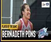 PVL Player of the Game Highlights: Bernadeth Pons goes for top points in Creamline win vs Strong Group from amalabal my pon wap com