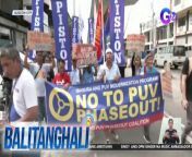 Nagkilos-protesta ang ilang transport group para payagan ang pag-withdraw ng individual franchise mula sa PUV Modernization Program.&#60;br/&#62;&#60;br/&#62;&#60;br/&#62;Balitanghali is the daily noontime newscast of GTV anchored by Raffy Tima and Connie Sison. It airs Mondays to Fridays at 10:30 AM (PHL Time). For more videos from Balitanghali, visit http://www.gmanews.tv/balitanghali.&#60;br/&#62;&#60;br/&#62;#GMAIntegratedNews #KapusoStream&#60;br/&#62;&#60;br/&#62;Breaking news and stories from the Philippines and abroad:&#60;br/&#62;GMA Integrated News Portal: http://www.gmanews.tv&#60;br/&#62;Facebook: http://www.facebook.com/gmanews&#60;br/&#62;TikTok: https://www.tiktok.com/@gmanews&#60;br/&#62;Twitter: http://www.twitter.com/gmanews&#60;br/&#62;Instagram: http://www.instagram.com/gmanews&#60;br/&#62;&#60;br/&#62;GMA Network Kapuso programs on GMA Pinoy TV: https://gmapinoytv.com/subscribe