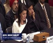 Testifying in front of the Senate Foreign Relations Committee, Gov. Nikki Haley said she believes Russia committed war crimes in Syria when it indiscriminately bombed hospitals in Aleppo.