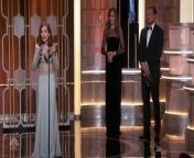 The 2017 Golden Globes - Isabelle Huppert Wins Best Actress in a Drama