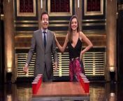 Jimmy and model Miranda Kerr go head-to-head in the classic drinking game Flip Cup.&#60;br/&#62;