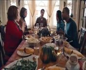 “hello” resolves a number of fights during a Thanksgiving meal with family members and friends