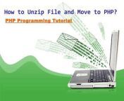 This article is about how to unzip folder using command line code and move that files into the path you want.PHP provides exec command to execute command line functions.