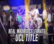 During Real Madrid’s Champions League Title celebrations with fans, Ronaldo couldn’t help himself joining in on the fun.