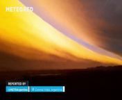 A few hours ago these amazing images were recorded of the spectacular cloud formation that swept this area of the province of Buenos Aires at dawn.