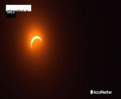 This stunning timelapse of the total solar eclipse over Indianapolis, Indiana, was taken by Andy Coates on April 8.