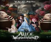 Alice in Wonderland is a 2010 American period adventure fantasy film directed by Tim Burton from a screenplay written by Linda Woolverton and produced by Walt Disney Pictures. The film stars Mia Wasikowska in the title role, with Johnny Depp, Anne Hathaway, Helena Bonham Carter, Matt Lucas, and Crispin Glover, while featuring the voices of Alan Rickman, Stephen Fry, Michael Sheen, and Timothy Spall. A live-action adaptation and re-imagining of Lewis Carroll&#39;s works and Walt Disney&#39;s 1951 animated feature film of the same name, the film follows Alice Kingsleigh, a nineteen-year-old who accidentally falls down a rabbit hole, returns to Wonderland, and alongside the Mad Hatter helps restore the White Queen to her throne by fighting against the Red Queen and her Jabberwocky, a dragon that terrorizes Wonderland’s inhabitants.