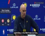Rick Carlisle refused to get too excited about the Indiana Pacers reaching the NBA playoffs