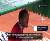 Daniil Medvedev lost his cool as he launched a verbal assault at the umpire during his won over Gael Monfils.