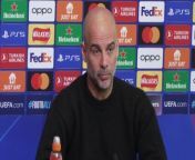 Guardiola on respect for Real Madrid ahead of decisive second leg at the Etihad&#60;br/&#62;&#60;br/&#62;CGA, Manchester UK