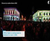 Preparations for White Night 2024 in Ballarat are well underway. Pictures by Lachlan Bence in 2018.