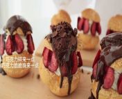 The first cherry in spring, I made it into a big cherry puff! No one can resist the taste of Black Forest, right? from puff pastry youtube