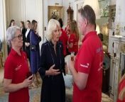 The Queen has hosted members of the current Maiden yachting crew at Clarence House after their Global Ocean Race win. Report by Alibhaiz. Like us on Facebook at http://www.facebook.com/itn and follow us on Twitter at http://twitter.com/itn