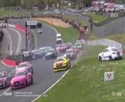 Audi TT Cup Racing Groups A an B 2024 Brands Hatch Race 2 Start Pile Up from jajabor brand er video