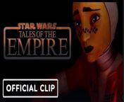 Take a look at this latest Star Wars: Tales of the Empire clip as Barriss Offee is given the opportunity of a lifetime that could lead to her freedom.&#60;br/&#62;&#60;br/&#62;After losing everything, young Morgan Elsbeth navigates the expanding Imperial world toward a path of vengeance, while former Jedi Barriss Offee does what she must to survive a rapidly changing galaxy. The choices they make will define their destinies.&#60;br/&#62; &#60;br/&#62;The talented voice cast includes Diana Lee Inosanto (Morgan Elsbeth), Meredith Salenger (Barriss Offee), Rya Kihlstedt (Lyn aka Fourth Sister), Wing T. Chao (Wing), Lars Mikkelsen (Thrawn), Jason Isaacs (Grand Inquisitor) and Matthew Wood (General Grievous).&#60;br/&#62; &#60;br/&#62;Dave Filoni created the series and is the supervising director. He is also an executive producer along with Athena Yvette Portillo and Carrie Beck. Josh Rimes serves as co-executive producer and Alex Spotswood is the senior producer.