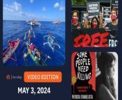 Here are today’s headlines – the latest news in the Philippines and around the world:&#60;br/&#62;- Chinese embassy: Under Duterte, Philippines agreed to keep gov’t out of Panatag Shoal&#60;br/&#62;- Philippines falls 2 places in 2024 World Press Freedom Index&#60;br/&#62;- Universal Music Group artists to return to TikTok after new licensing pact&#60;br/&#62;- Harvey Weinstein will be retried in New York after rape conviction overturned&#60;br/&#62;- Patricia Evangelista wins 2024 Helen Bernstein Book Award for Excellence in Journalism&#60;br/&#62;&#60;br/&#62;https://www.rappler.com/video/daily-wrap/may-3-2024/