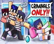 ONE GIRL in an ALL CRIMINAL School! from papa jake minecraft day