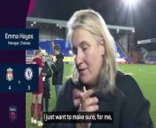 Chelsea boss Emma Hayes says she won&#39;t be harsh on her players following defeat to Liverpool.