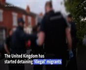 Immigration Enforcement staff have started detaining migrants from their places of residence in the UK ahead of their deportation to Rwanda, according to footage from Britain&#39;s Home Office. Flights are expected to start &#92;