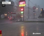 Heavy rain fell on multiple communities in Illinois on May 8, as severe thunderstorms swept through the region.